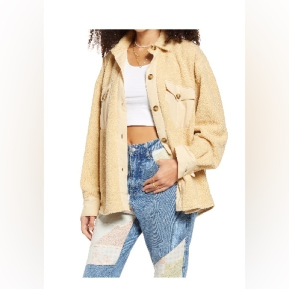 bp Jackets & Blazers - BP Textured Shirt Jacket